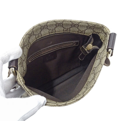 GUCCI グッチ ショルダーバッグ ベージュ ブラウン 201538 GGプラス レディース メンズ 【中古】