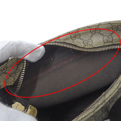 GUCCI グッチ ショルダーバッグ ベージュ ブラウン 201538 GGプラス レディース メンズ 【中古】