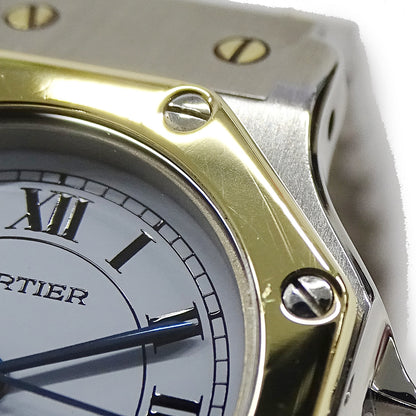 Cartier カルティエ サントス オクタゴン レディース 腕時計 自動巻き AT SS YG 磨き済み【中古】