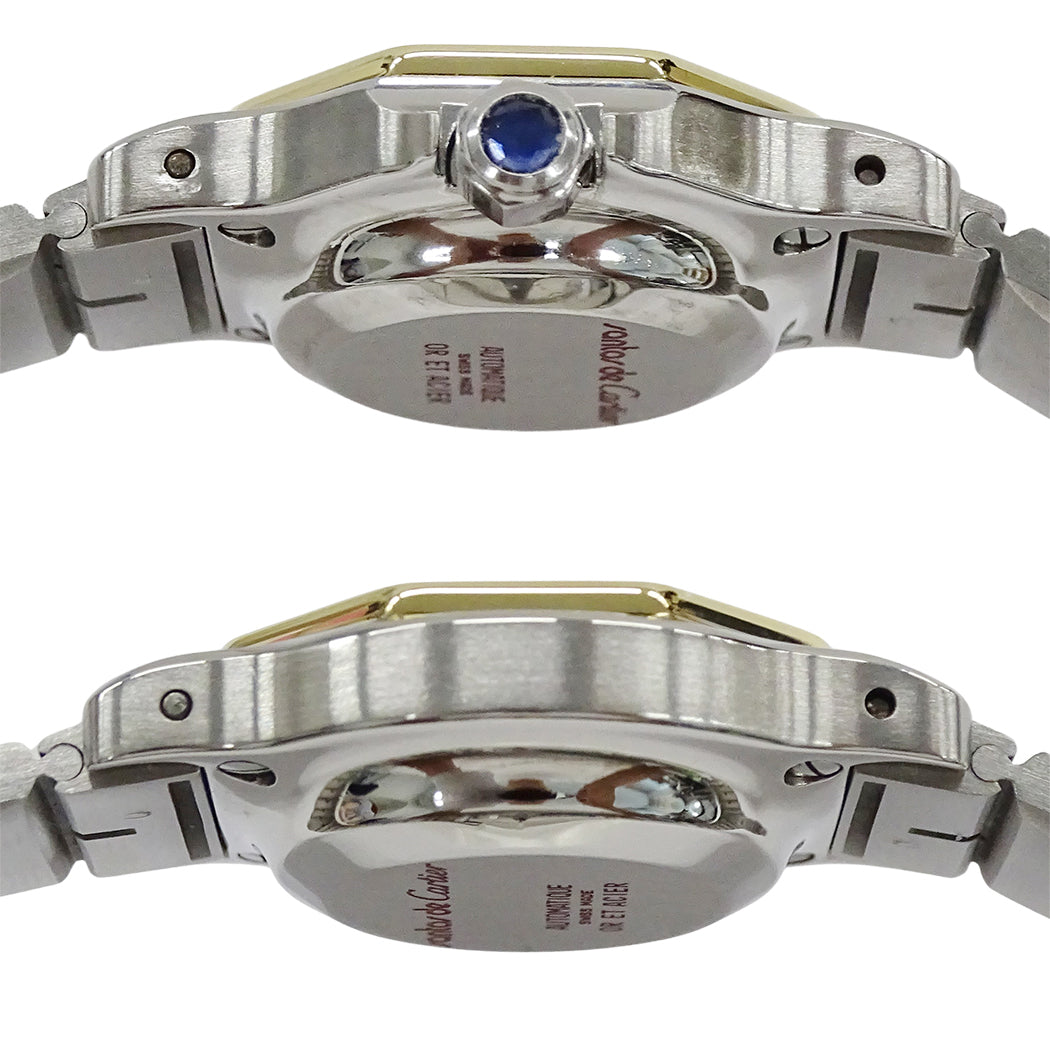 Cartier カルティエ サントス オクタゴン レディース 腕時計 自動巻き AT SS YG 磨き済み【中古】
