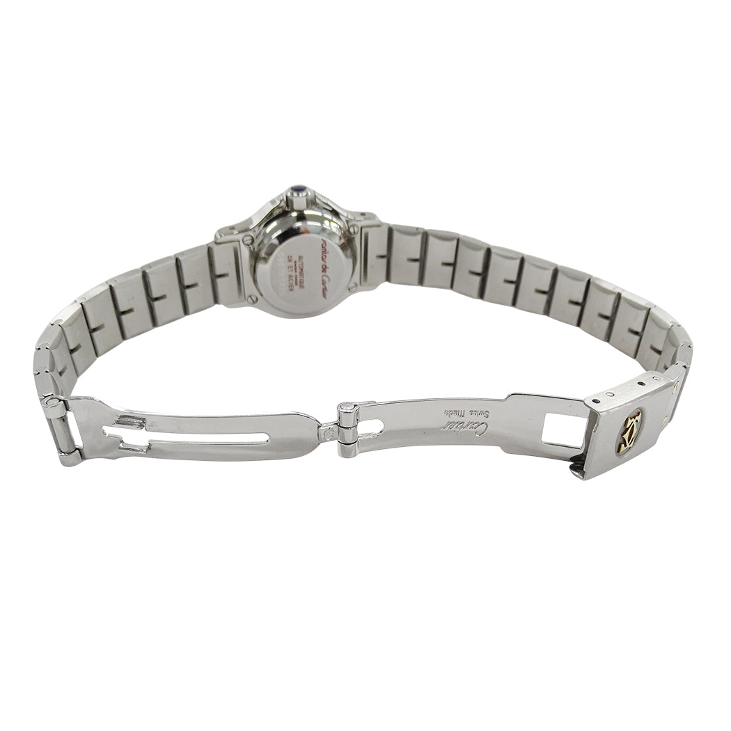 Cartier カルティエ サントス オクタゴン レディース 腕時計 自動巻き AT SS YG 磨き済み【中古】