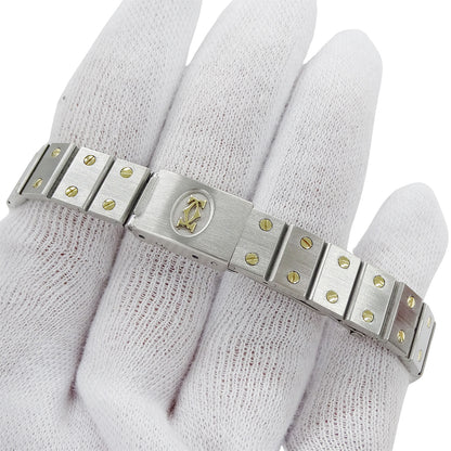 Cartier カルティエ サントス オクタゴン レディース 腕時計 自動巻き AT SS YG 磨き済み【中古】