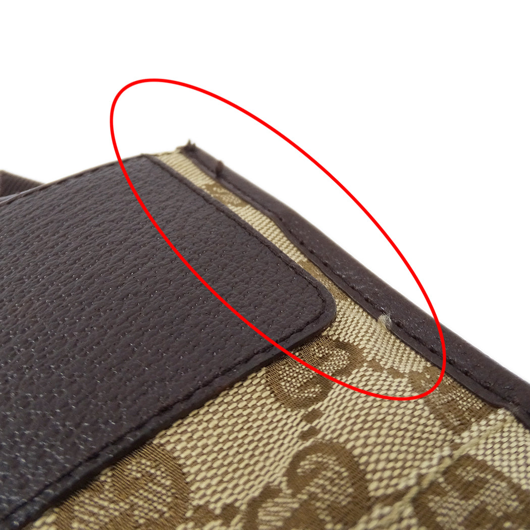 GUCCI グッチ ショルダーバッグ ベージュ ブラウン 27639 GGキャンバス レディース 【中古】