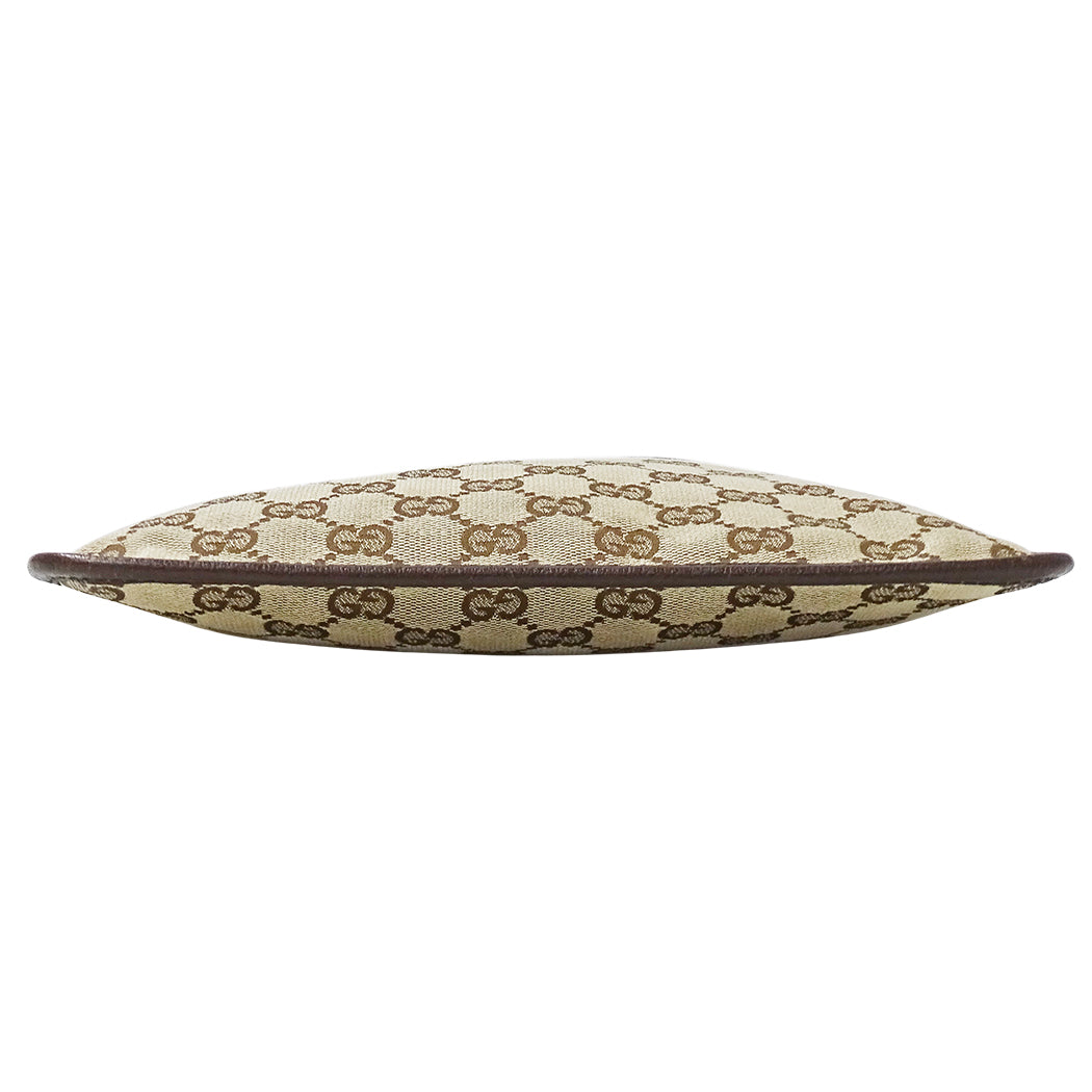 GUCCI グッチ ショルダーバッグ ベージュ ブラウン 27639 GGキャンバス レディース 【中古】