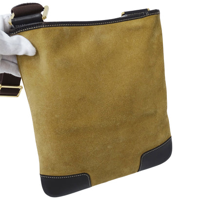 LOEWE ロエベ ショルダーバッグ ベージュ スエード レディース 【中古】