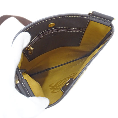 LOEWE ロエベ ショルダーバッグ ベージュ スエード レディース 【中古】