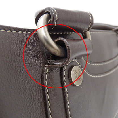 CELINE セリーヌ ハンドバッグ ブギーバッグ ダークブラウン レザー レディース 【中古】