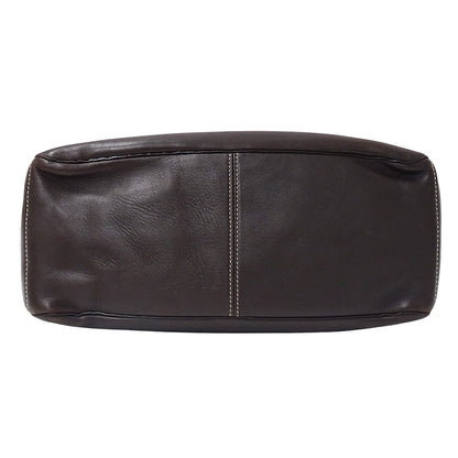 CELINE セリーヌ ハンドバッグ ブギーバッグ ダークブラウン レザー レディース 【中古】