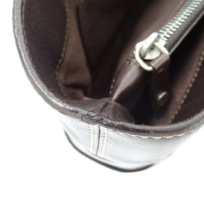 CELINE セリーヌ ハンドバッグ ブギーバッグ ダークブラウン レザー レディース 【中古】