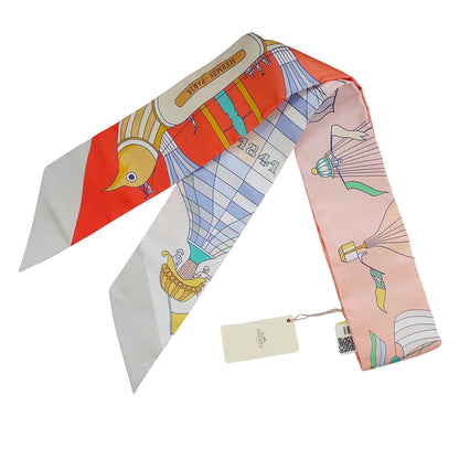 HERMES エルメス ツイリー Les Folies du Ciel 大空の狂気 スカーフ マルチ 061722S 14 シルク レディース 【中古】