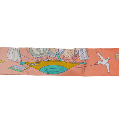 HERMES エルメス ツイリー Les Folies du Ciel 大空の狂気 スカーフ マルチ 061722S 14 シルク レディース 【中古】