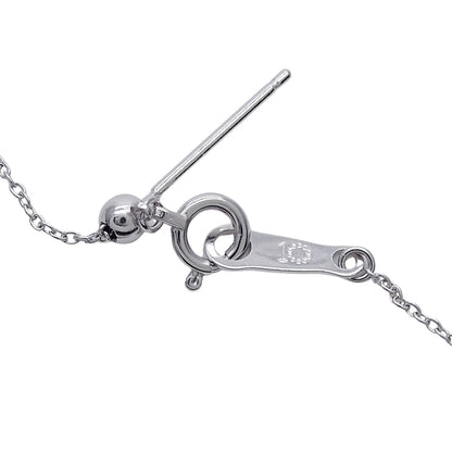 La Soma ラソマ ネックレス K18WG ダイヤモンド イニシャル "F" レディース 磨き済み【中古】