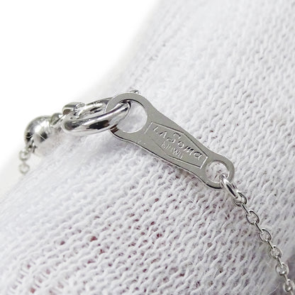 La Soma ラソマ ネックレス K18WG ダイヤモンド イニシャル "I" レディース 磨き済み【中古】