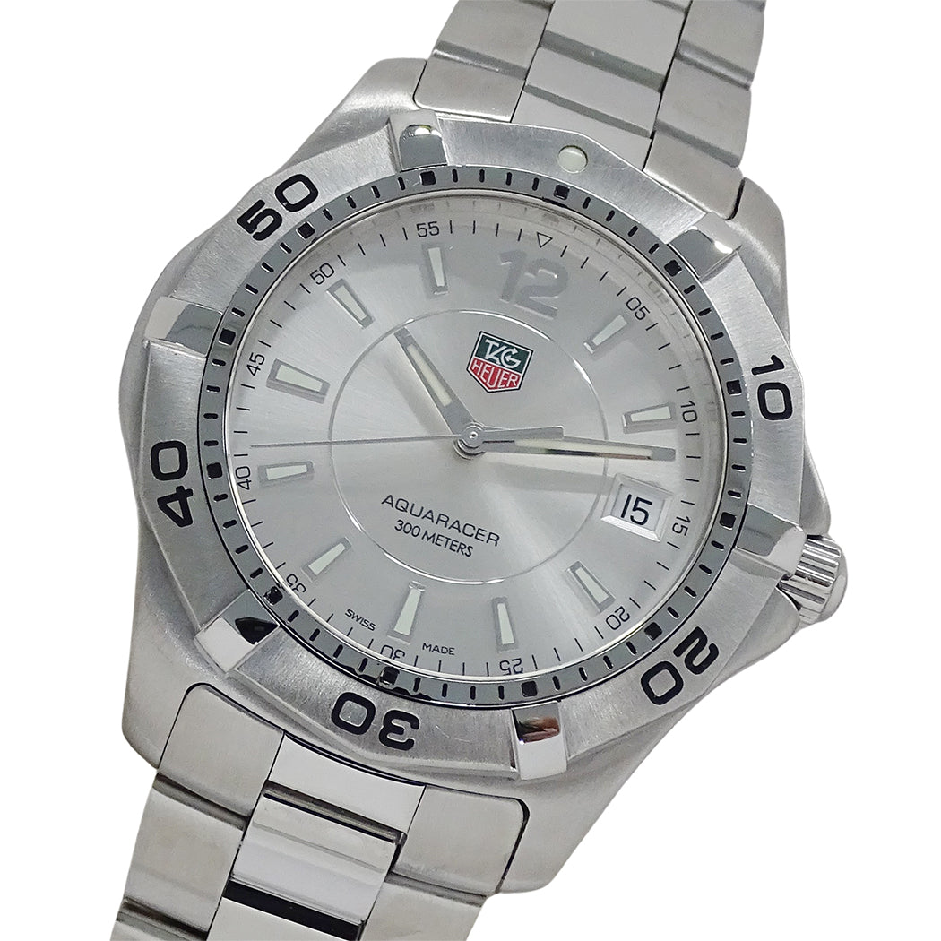 TAG Heuer タグホイヤー アクアレーサー WAF1112 BA0801 メンズ 腕時計 デイト クオーツ QZ 磨き済み【中古】