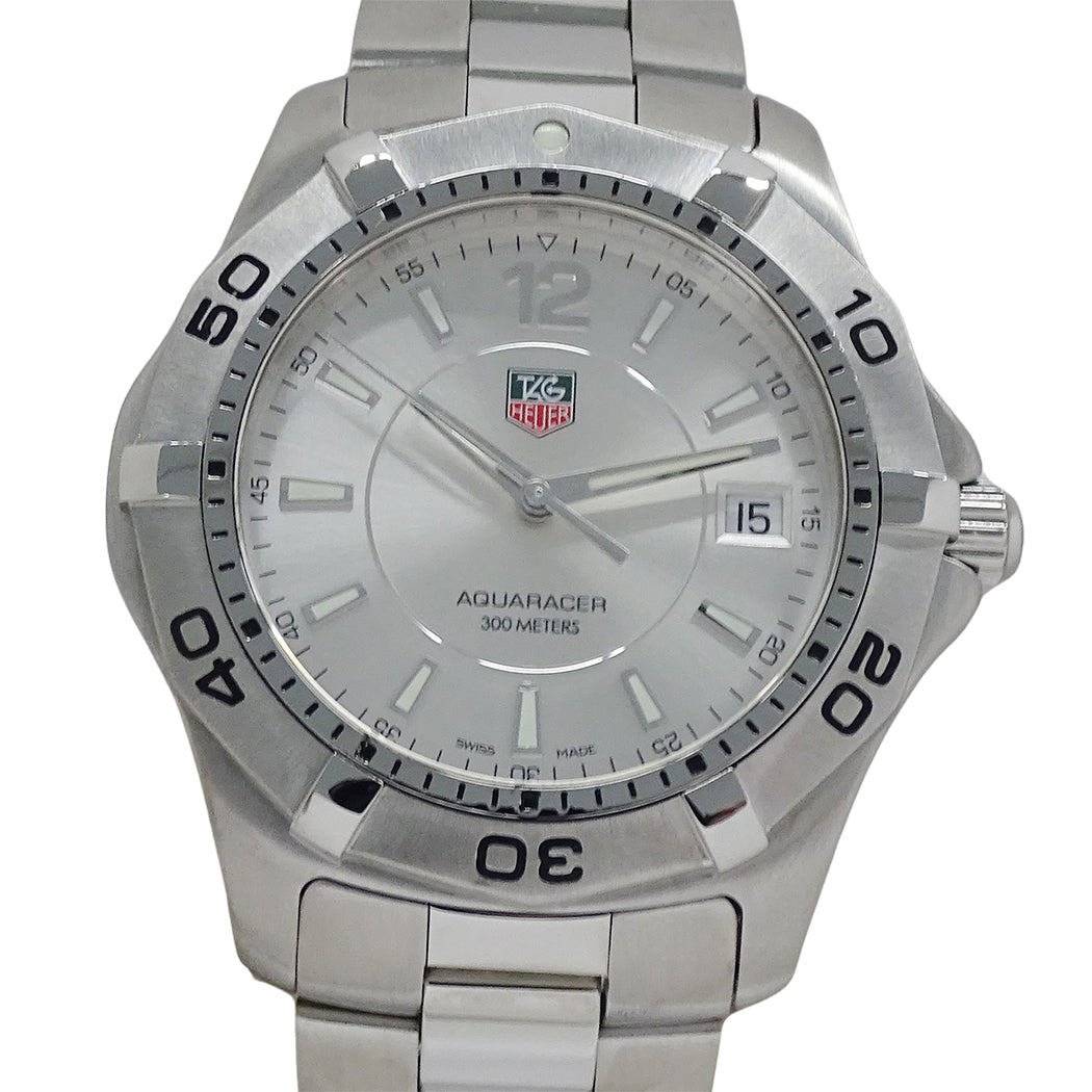 TAG Heuer タグホイヤー アクアレーサー WAF1112 BA0801 メンズ 腕時計 デイト クオーツ QZ 磨き済み【中古】