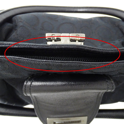 Ferragamo フェラガモ トートバッグ ガンチーニ ブラック 黒 キャンバス レディース 【中古】