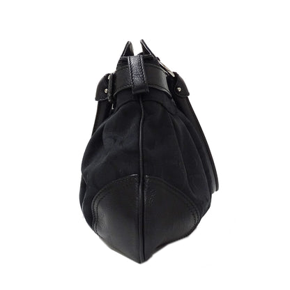 Ferragamo フェラガモ トートバッグ ガンチーニ ブラック 黒 キャンバス レディース 【中古】