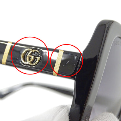GUCCI グッチ サングラス ブラック GG0762S レディース メンズ 【中古】