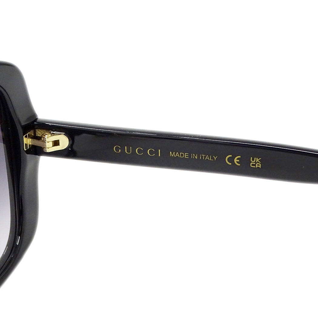 GUCCI グッチ サングラス ブラック GG0762S レディース メンズ 【中古】
