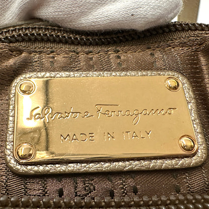 Ferragamo フェラガモ 2wayバッグ ヴァラ ゴールド レザー レディース 【中古】