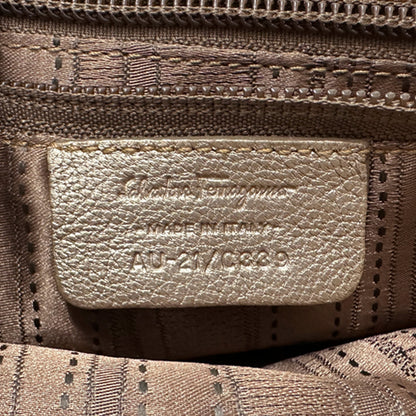 Ferragamo フェラガモ 2wayバッグ ヴァラ ゴールド レザー レディース 【中古】