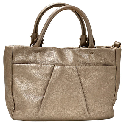 Ferragamo フェラガモ 2wayバッグ ヴァラ ゴールド レザー レディース 【中古】