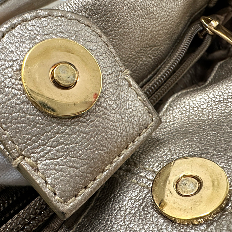 Ferragamo フェラガモ 2wayバッグ ヴァラ ゴールド レザー レディース 【中古】