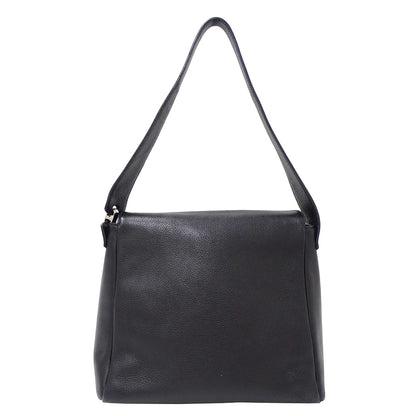 LOEWE ロエベ ショルダーバッグ ブラック レザー レディース 【中古】