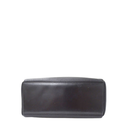 LOEWE ロエベ ショルダーバッグ ブラック レザー レディース 【中古】
