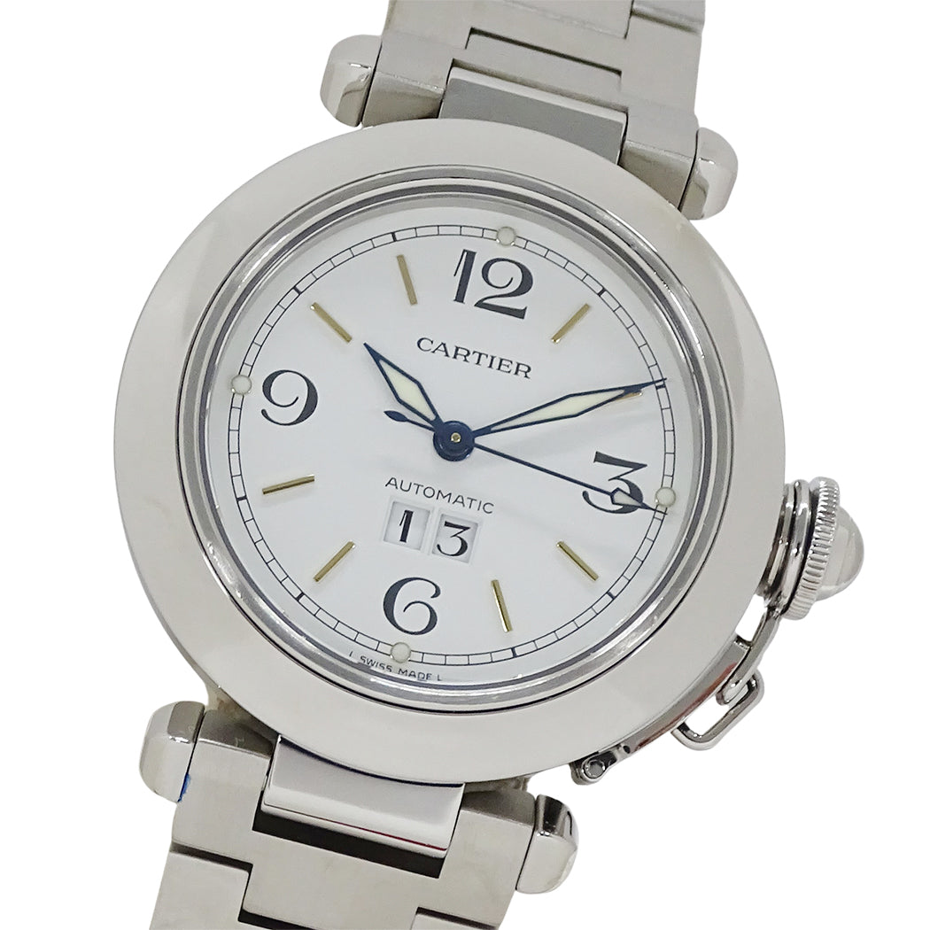 Cartier カルティエ パシャC ビッグデイト W31044M7 ボーイズ 腕時計 自動巻き AT ステンレス 磨き済み 【中古】