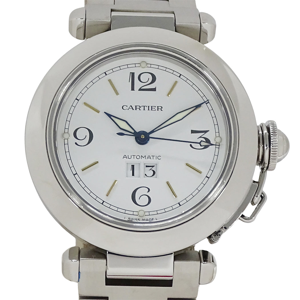 Cartier カルティエ パシャC ビッグデイト W31044M7 ボーイズ 腕時計 自動巻き AT ステンレス 磨き済み 【中古】