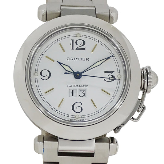 Cartier カルティエ パシャC ビッグデイト W31044M7 ボーイズ 腕時計 自動巻き AT ステンレス 磨き済み 【中古】