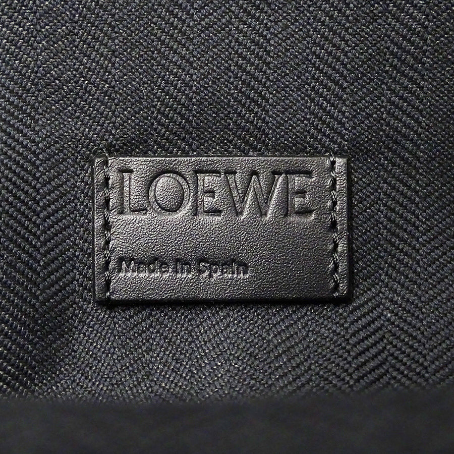 LOEWE ロエベ ボディ・ウエストバッグ ネイビー キャンバス レディース メンズ 【中古】