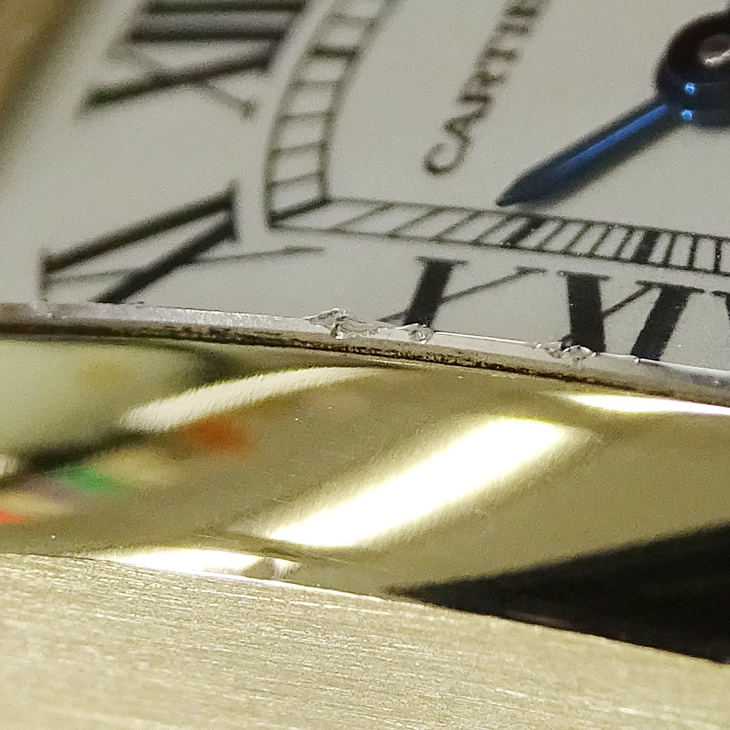 Cartier カルティエ タンクアメリカン SM W2601556 レディース 腕時計 クオーツ QZ 750YG レザー 磨き済み【中古】
