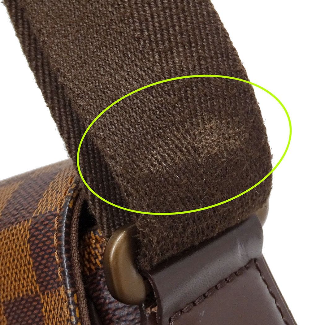 LOUIS VUITTON ルイ・ヴィトン ディストリクトPM ショルダーバッグ ダミエ ブラウン N41213 ダミエキャンバス レディース メンズ 【中古】