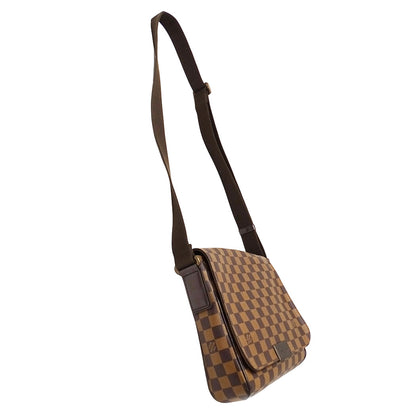 LOUIS VUITTON ルイ・ヴィトン ディストリクトPM ショルダーバッグ ダミエ ブラウン N41213 ダミエキャンバス レディース メンズ 【中古】