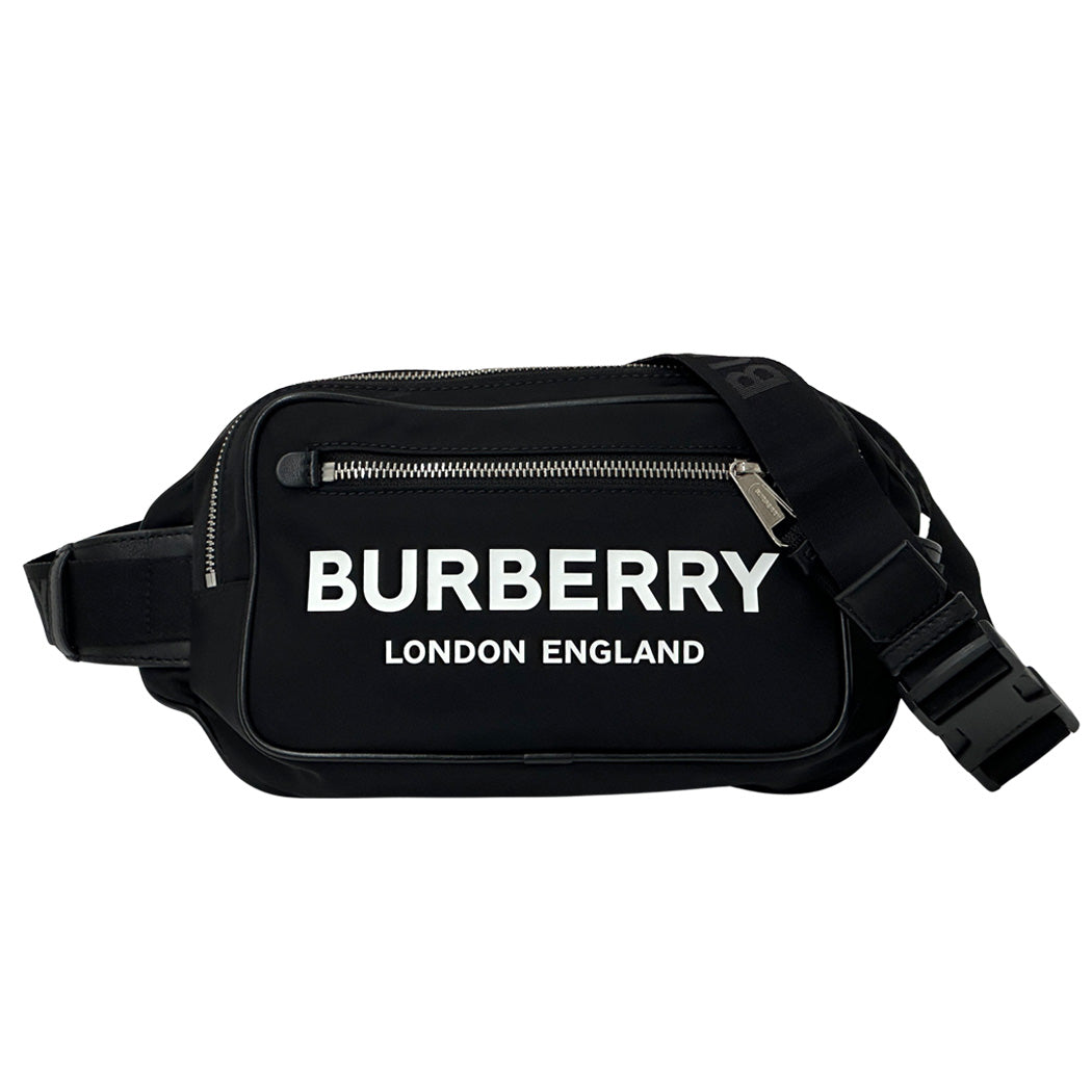 BURBERRY バーバリー ボディ・ウエストバッグ ブラック ナイロン レディース メンズ 【中古】