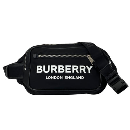 BURBERRY バーバリー ボディ・ウエストバッグ ブラック ナイロン レディース メンズ 【中古】