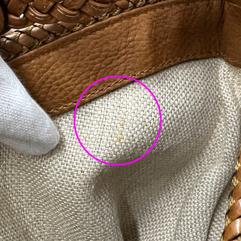 GUCCI グッチ ショルダーバッグ マラケシュ ブラウン ゴールド金具 257026 GGキャンバス レディース 【中古】