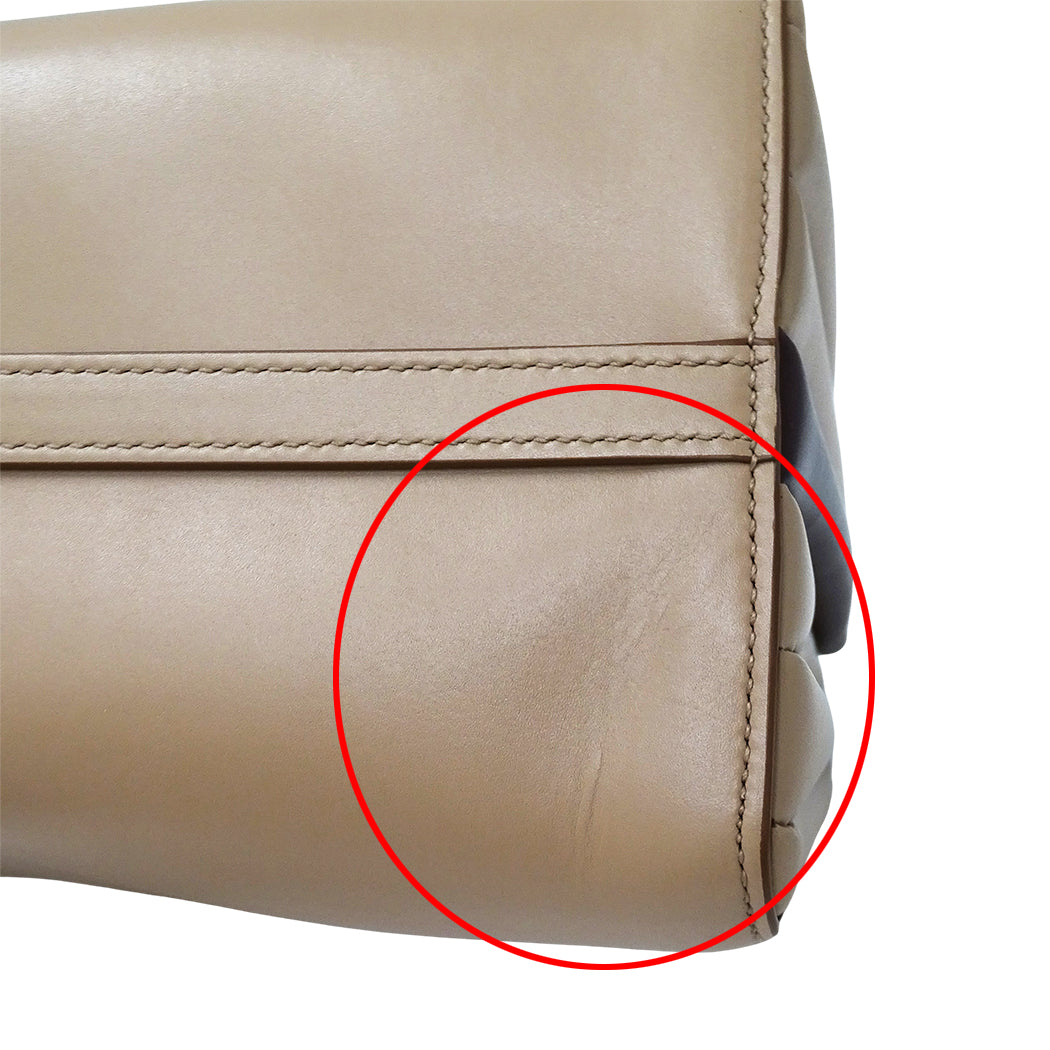 PRADA プラダ ビブリオテーク トートバッグ ショルダーバッグ 2way ピンクベージュ 1BG098 レザー レディース 【中古】