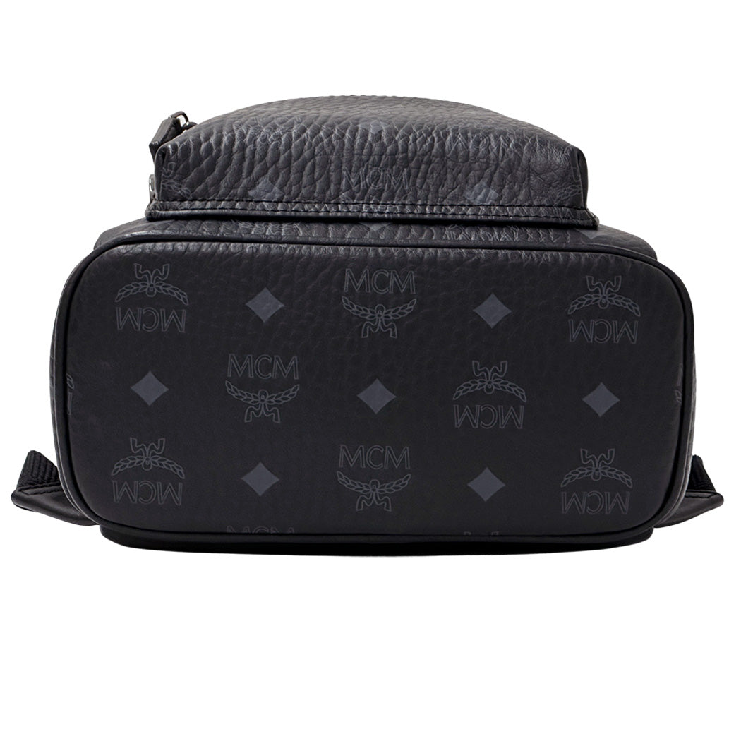 エム・シー・エム MCM サイドスタッズ バックパック リュック ヴィセトス ブラック レディース 【中古】