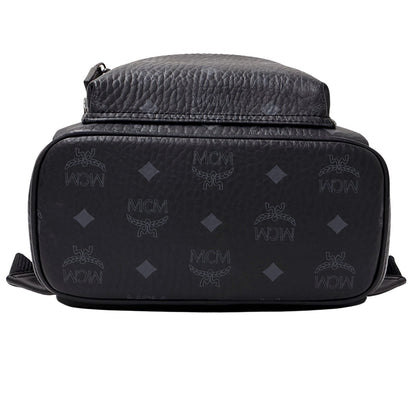 エム・シー・エム MCM サイドスタッズ バックパック リュック ヴィセトス ブラック レディース 【中古】