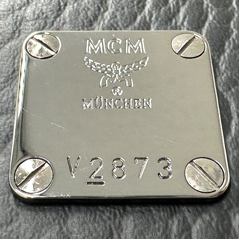 エム・シー・エム MCM サイドスタッズ バックパック リュック ヴィセトス ブラック レディース 【中古】
