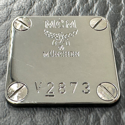 エム・シー・エム MCM サイドスタッズ バックパック リュック ヴィセトス ブラック レディース 【中古】