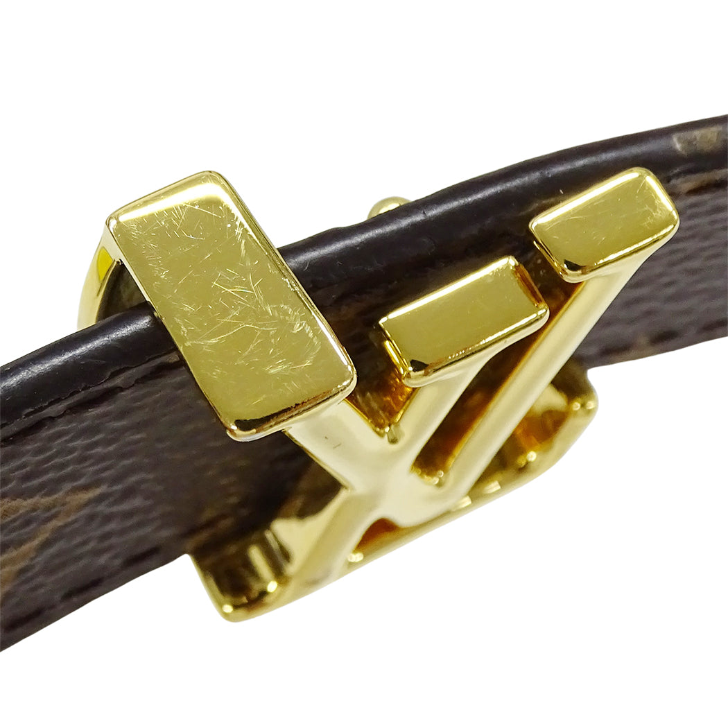 LOUIS VUITTON ルイ・ヴィトン LV アイコニック 20MM リバーシブル ベルト モノグラム ノワール M0431W 65/26 レディース 【中古】