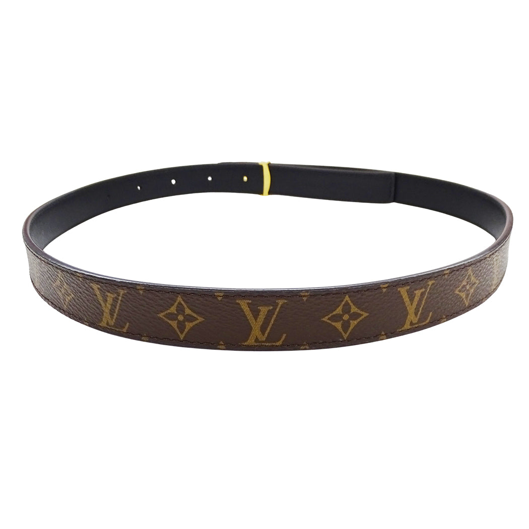 LOUIS VUITTON ルイ・ヴィトン LV アイコニック 20MM リバーシブル ベルト モノグラム ノワール M0431W 65/26 レディース 【中古】