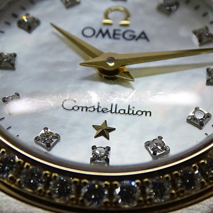 OMEGA オメガ コンステレーション ミニ 1267.75 レディース 腕時計 クオーツ QZ SS YG ダイヤモンド 磨き済み【中古】