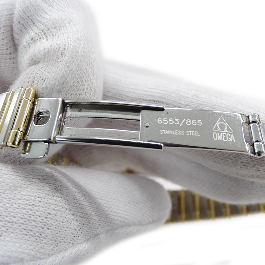 OMEGA オメガ コンステレーション ミニ 1267.75 レディース 腕時計 クオーツ QZ SS YG ダイヤモンド 磨き済み【中古】