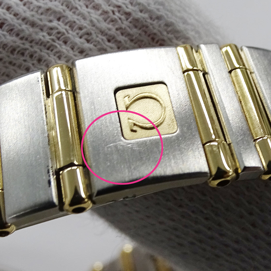 OMEGA オメガ コンステレーション ミニ 1267.75 レディース 腕時計 クオーツ QZ SS YG ダイヤモンド 磨き済み【中古】