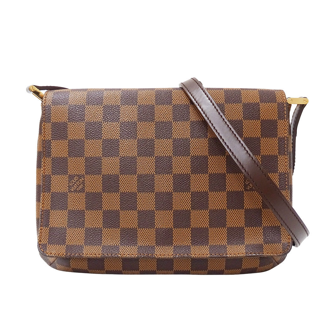 LOUIS VUITTON ルイ・ヴィトン ミュゼット・タンゴ ロング ショルダーバッグ ブラウン N51301 ダミエキャンバス レディース 【中古】